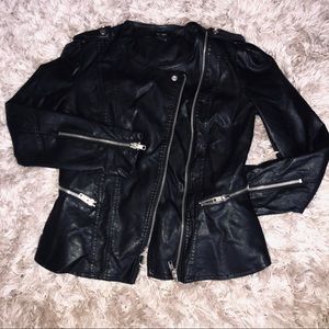 ASYMMETRICAL LEATHER JACKET